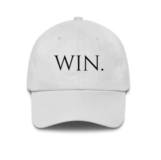 Win. Roman Dad HatProudly Designed In Atlanta, GA - The Win. Roman Dad Hat Fits true to size. 

Win. Is A Registered Trademark With the USPTO.Win. BrandRoman Dad Hat